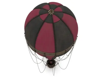 Steampunk Hot Air Balloon 3D model