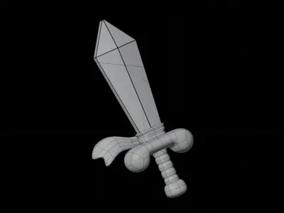 Sword 3D Illustration 3D model order