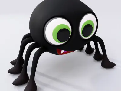  Spider cartoon 3d model  3D model