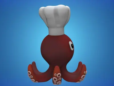 Octopus planter 3- STL for 3D Printing 3D print model