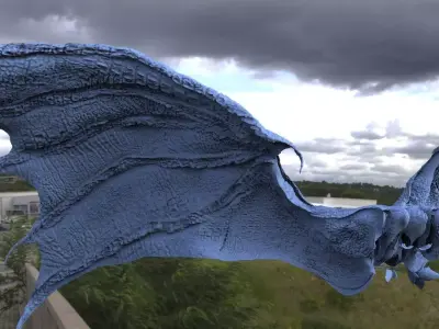 Dragon Croc 3D Wings  3D model