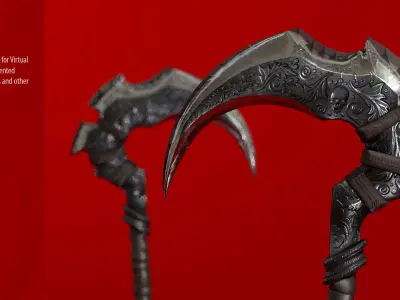 Axe weapon Low-poly 3D model