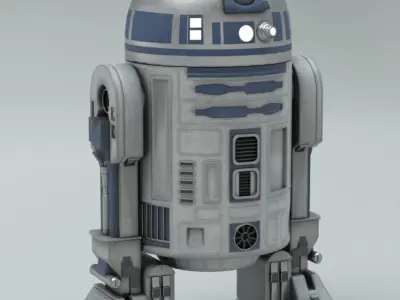R2-D2 star wars r2d2 Free low-poly 3D model