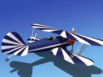 Waco YMF-5 V06 3D model