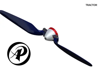 Folding Propeller AP-PR-009 12-6 3D print model