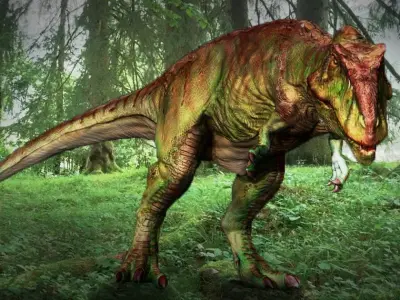 Giganotosaurus t - rex dinosaur Low-poly 3D model