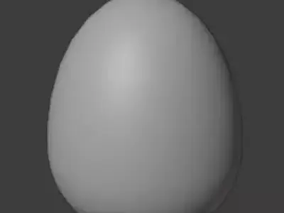 Chicken Bird Egg Free low-poly 3D model