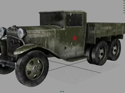 GAZ AAA TRUCK WINTER 3D model