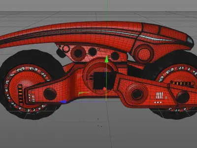 Alienbike V-Red 3D model