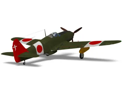 Kawasaki Ki61 hien otsu  tony 3D model