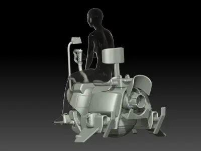 sh effect Figuarts bike Akira Toriyama 3D print model