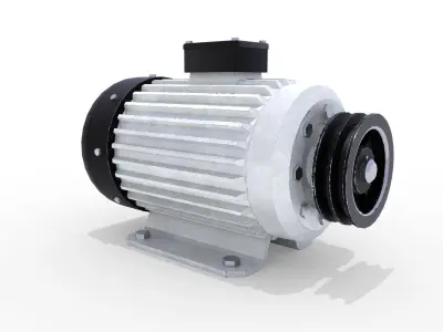 Electric Motor 4 Low-poly 3D model