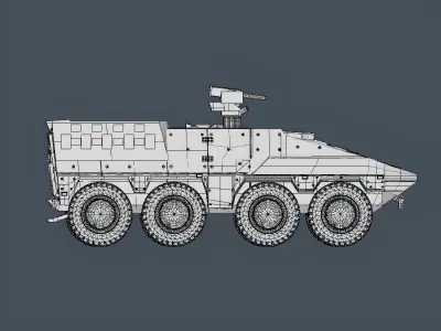 BTR BOXER 8X8 3D MODELS TOY GRADES 3D print model