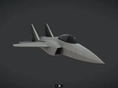 Spacecraft Jet aircraft plane 3dmodel 3 3D model