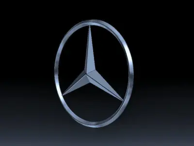 Mercedes Benz Car Logo Free 3D model