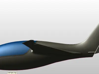 Genesis 2B flying wing sailplane 3D model