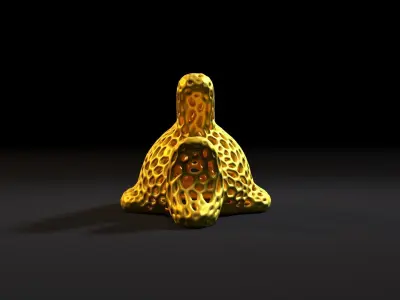 Fish  Voronoi 3D print model