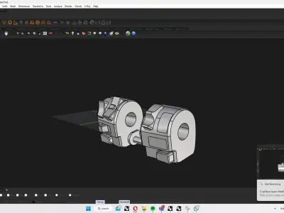 Motorcycle Handlebar Switch 3D model