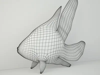 Solda Teak Fish Decor 3D model