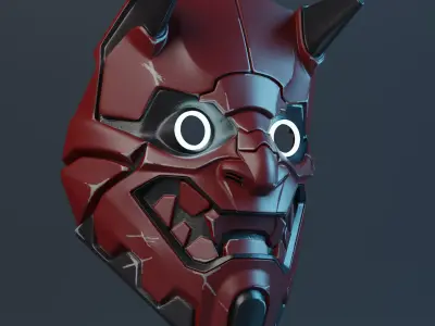 Cyberpunk Cat Mask 3D print model