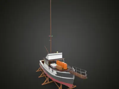 Building Fishing Ship 2 3D model