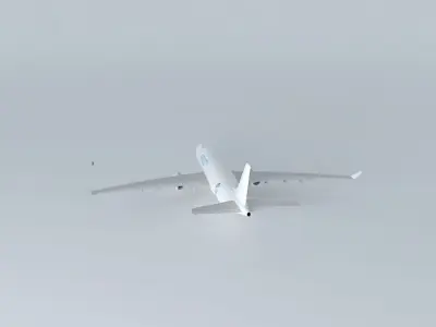 Airbus A330-200F Template Free 3D model