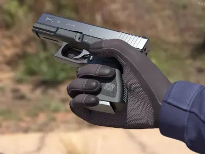 Glock G19 9mm Pistol 3D model