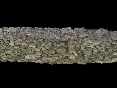 Stone Wall 3D model
