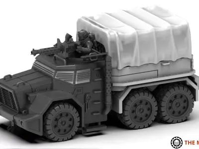 Ironblood - Juggertruck Weapons platform 3D print model
