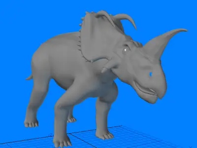 Monoclonius triceratops 3D model
