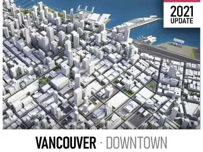 Vancouver Low-poly 3D model