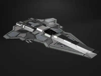Hawk Fighter Spacecraft 3D model