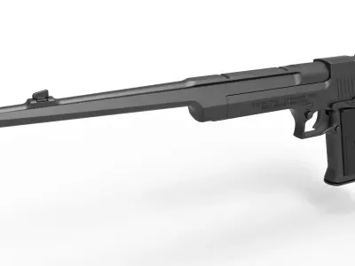 Pistol Desert Eagle Magnum 14 inches barrel 3D model