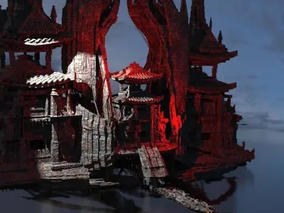 Ninja scroll underground Oni temple 3D model