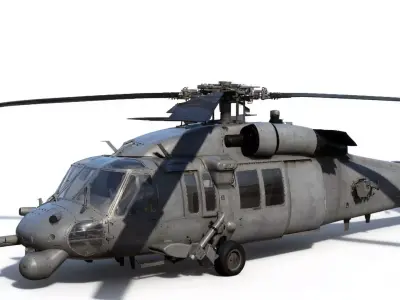 UH-40 Military Helicopter 3D model