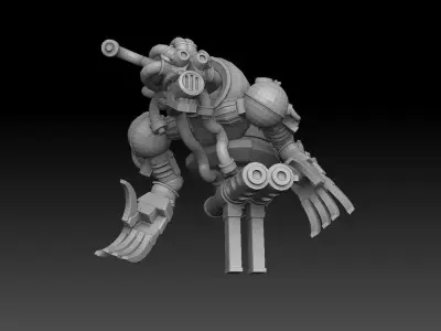 Nautiloid Horror Light Carapace 3D print model