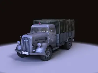 Opel Blitz 1940 Low-poly 3D model