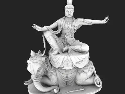 Buddhist bodhisattva 3D model