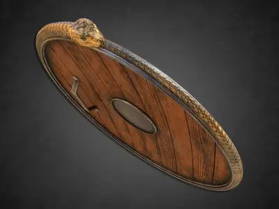 Cobra Shield - Game Asset - PBR Low-poly 3D model