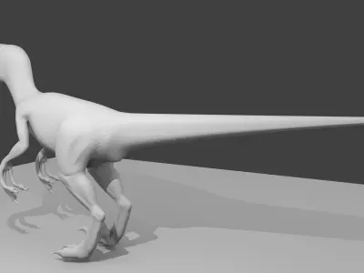 Velociraptor 3D model shop