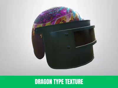 3D Professional Helmet With Different Skins Low-poly 3D model