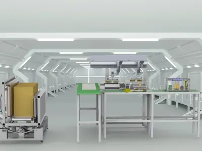 Turnover mechanism Assembly 3D model