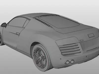 Audi R8 Free 3D print model
