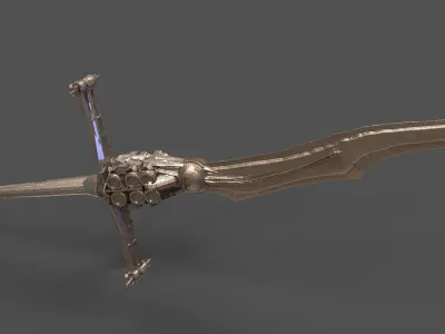 Sci-Fi solar Sword 3D model