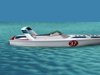 Phazer 38 Cigarette Boat V06 3D model