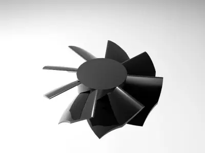 cpu exhaust fan Free 3D model
