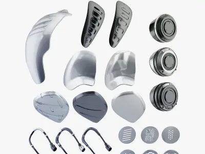 Robotic heart IV model 3D model