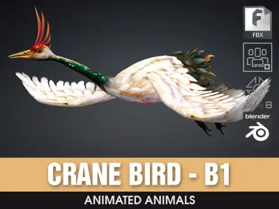 Crane Bird-B1 3D model