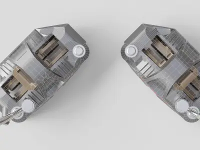 Brembo GP4 RS Caliper Low-poly 3D model