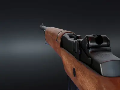 Ruger Mini14 Low-poly 3D model